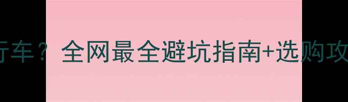 170元入手16寸自行车全网最全避坑指南选购攻略附真实测评
