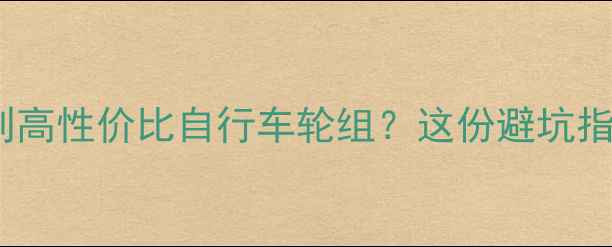 2000元预算如何选到高性价比自行车轮组这份避坑指南实测推荐请收好