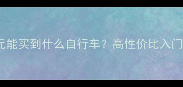 350元能买到什么自行车高性价比入门款全