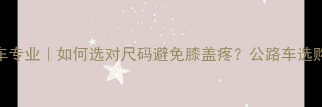 46码公路车专业如何选对尺码避免膝盖疼公路车选购避坑指南