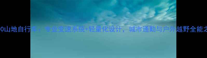 M-600山地自行车专业变速系统轻量化设计城市通勤与户外越野全能之选