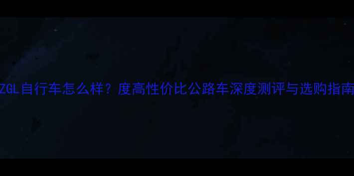 ZGL自行车怎么样度高性价比公路车深度测评与选购指南