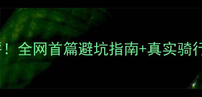 kemo自行车深度测评全网首篇避坑指南真实骑行体验分享