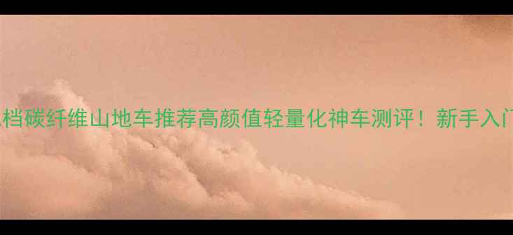3000元档碳纤维山地车推荐高颜值轻量化神车测评新手入门必看