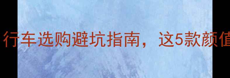 上海文艺青年必看文艺自行车选购避坑指南这5款颜值与实力并存附详细测评