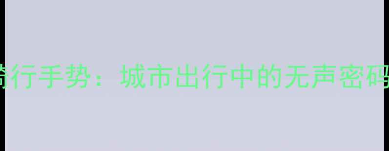 中国自行车骑行手势城市出行中的无声密码与安全指南