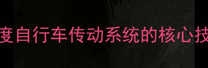 中空轴vs中轴深度自行车传动系统的核心技术差异与维护指南