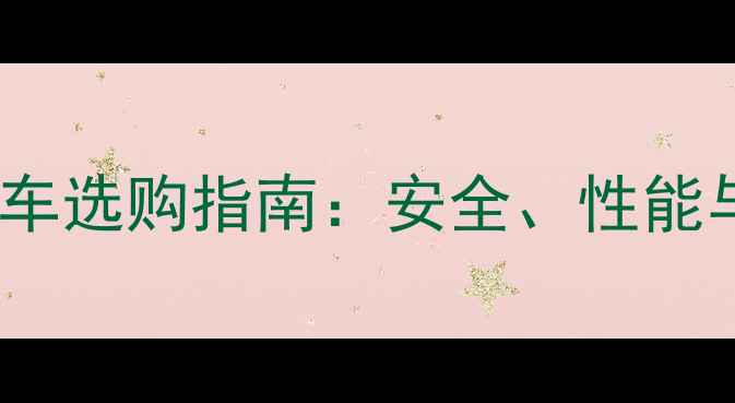 儿童自行车选购指南安全性能与品牌全