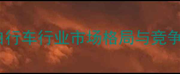 全球自行车行业市场格局与竞争态势