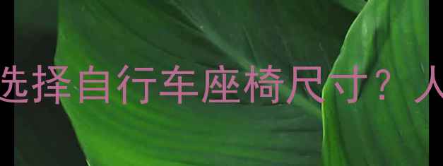 全网最全指南如何科学选择自行车座椅尺寸人体工学设计测量方法大
