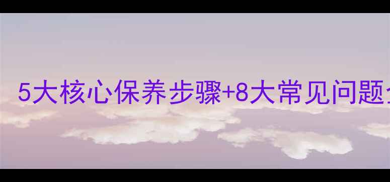 公路自行车全攻略5大核心保养步骤8大常见问题全附工具清单