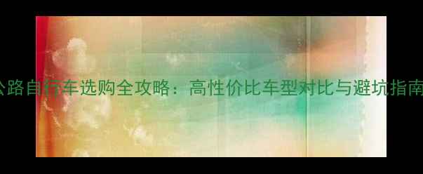 公路自行车选购全攻略高性价比车型对比与避坑指南