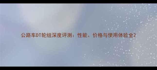 公路车DT轮组深度评测性能价格与使用体验全