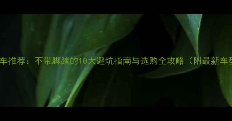公路车推荐不带脚踏的10大避坑指南与选购全攻略附最新车型