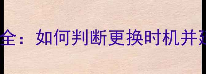 公路车绑带寿命全如何判断更换时机并延长使用寿命