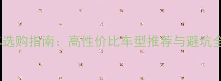 公路车选购指南高性价比车型推荐与避坑全攻略