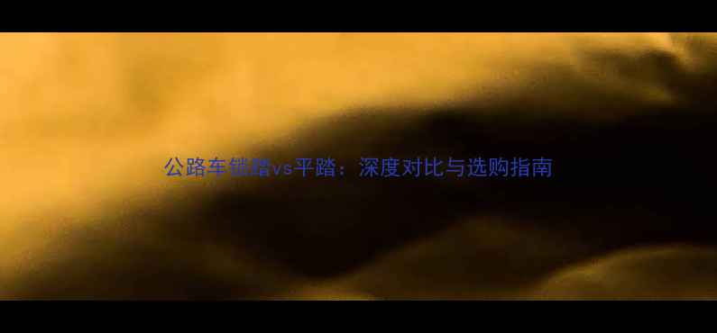 公路车锁踏vs平踏深度对比与选购指南