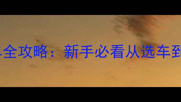 北京成人学自行车全攻略新手必看从选车到技巧的完整指南