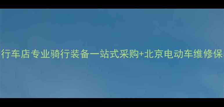 北京荣辉自行车店专业骑行装备一站式采购北京电动车维修保养品牌折扣