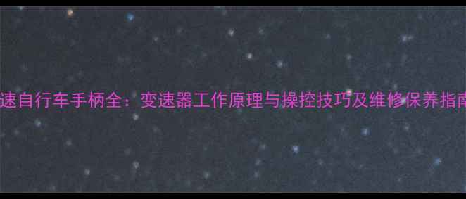 变速自行车手柄全变速器工作原理与操控技巧及维修保养指南