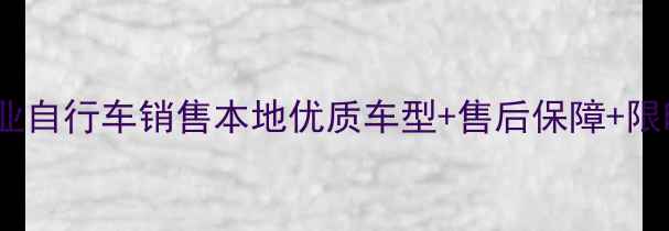 合川专业自行车销售本地优质车型售后保障限时优惠