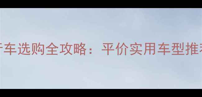 城市通勤自行车选购全攻略平价实用车型推荐与避坑指南