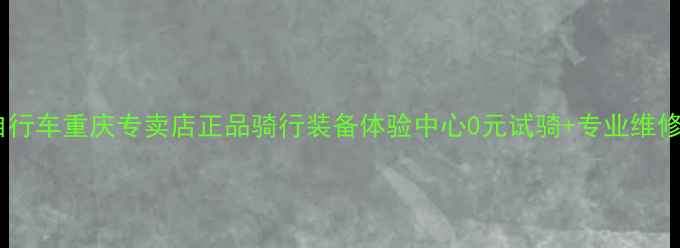 大行自行车重庆专卖店正品骑行装备体验中心0元试骑专业维修服务
