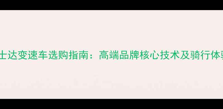 富士达变速车选购指南高端品牌核心技术及骑行体验