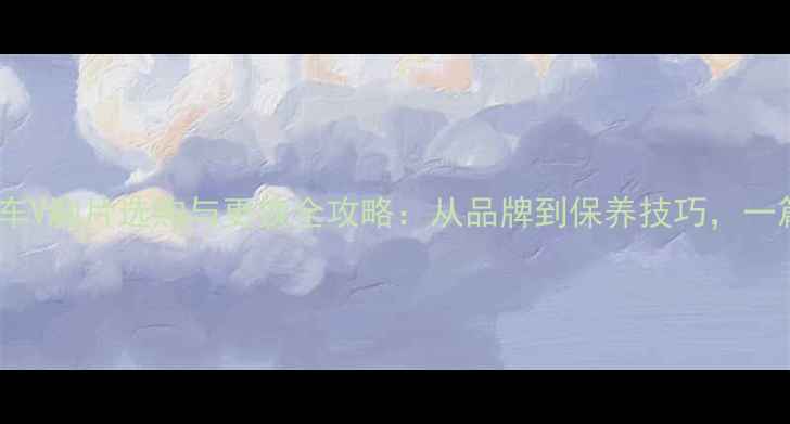 山地自行车V刹片选购与更换全攻略从品牌到保养技巧一篇搞定