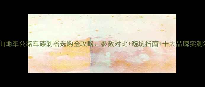 山地车公路车碟刹器选购全攻略参数对比避坑指南十大品牌实测