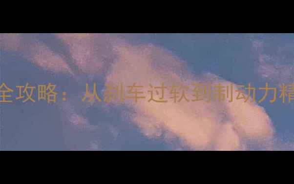 山地车后刹车调校全攻略从刹车过软到制动力精准的5步操作指南