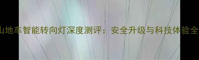 山地车智能转向灯深度测评安全升级与科技体验全