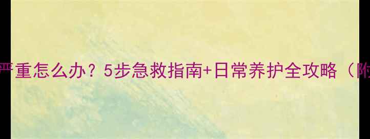 山地车生锈严重怎么办5步急救指南日常养护全攻略附工具清单