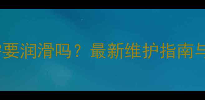 山地车花鼓需要润滑吗最新维护指南与保养技巧全