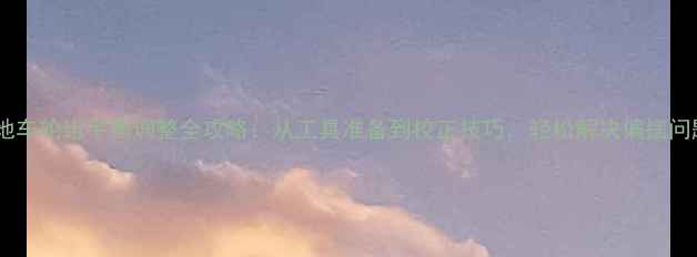 山地车轮组平衡调整全攻略从工具准备到校正技巧轻松解决偏摆问题