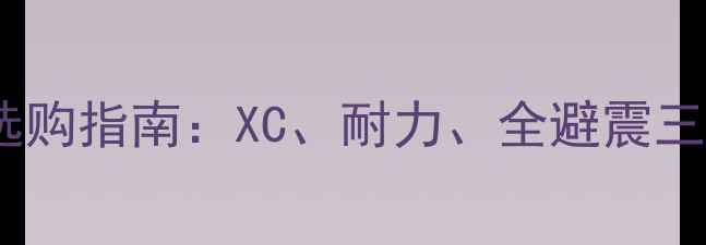 崔克山地车选购指南XC耐力全避震三大系列深度