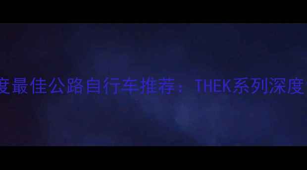 度最佳公路自行车推荐THEK系列深度