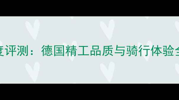 德国KHS自行车深度评测德国精工品质与骑行体验全附选购指南