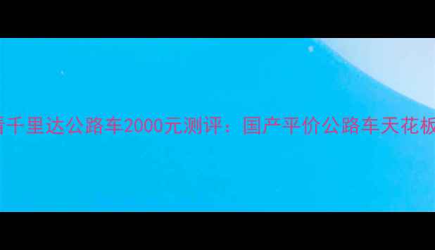 必看千里达公路车2000元测评国产平价公路车天花板