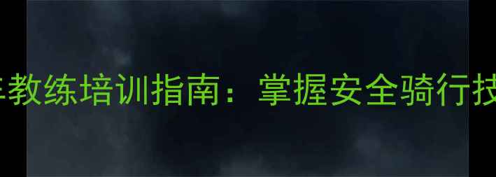悉尼专业自行车教练培训指南掌握安全骑行技巧与健身秘籍