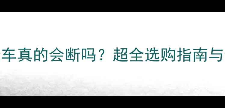 折叠自行车真的会断吗超全选购指南与使用技巧