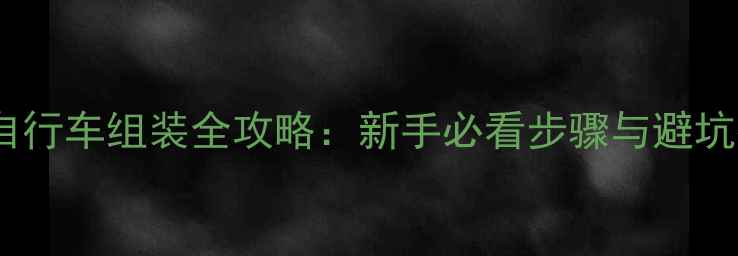 折叠自行车组装全攻略新手必看步骤与避坑指南