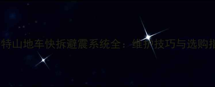 捷安特山地车快拆避震系统全维护技巧与选购指南