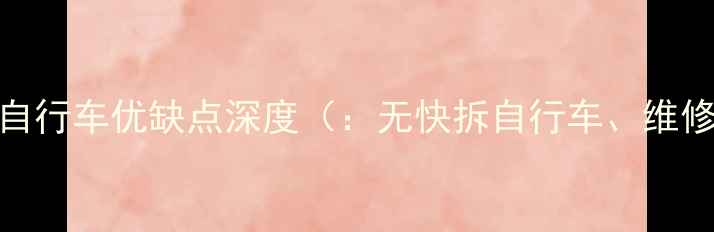 无快拆自行车优缺点深度无快拆自行车维修保养
