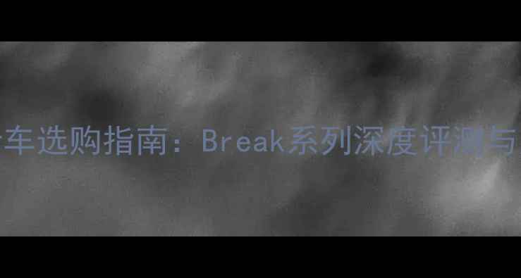 智能折叠自行车选购指南Break系列深度评测与用户真实反馈