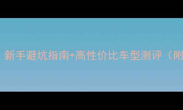 最佳自行车推荐新手避坑指南高性价比车型测评附真实试骑体验