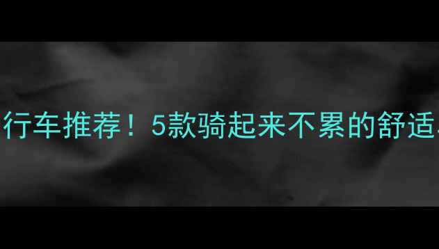 最省力自行车推荐5款骑起来不累的舒适车型测评