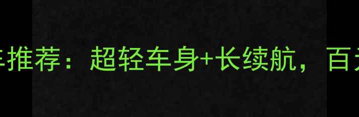 最轻铅酸自行车推荐超轻车身长续航百元级性价比之王