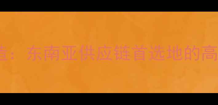 柬埔寨自行车制造东南亚供应链首选地的高性价比解决方案