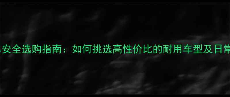永久山地车安全选购指南如何挑选高性价比的耐用车型及日常维护技巧